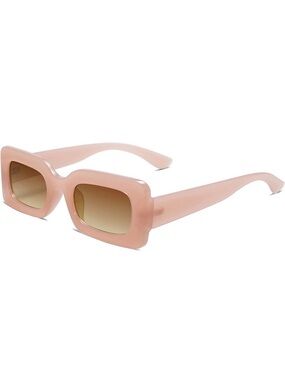 NWOT Stylish Pink Rectangular Sunglasses Women Accessories